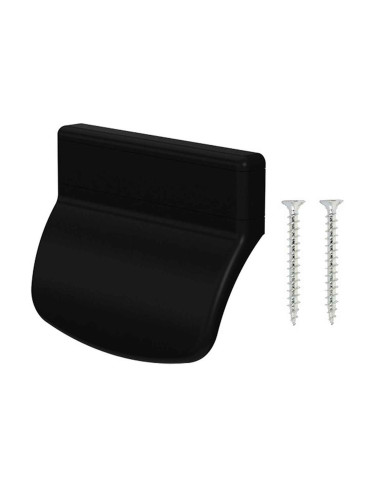 pochwyt balkonowy Medos PCV RAL 9005M czarny matowy z wkrętami