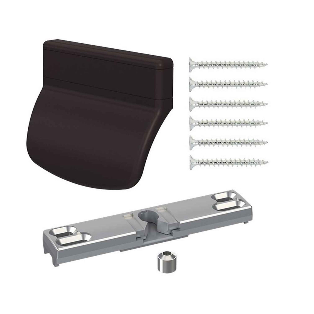 zatrzask balkonowy Medos Aluplast/Wital/Decco z pochwytem PCV RAL 8019