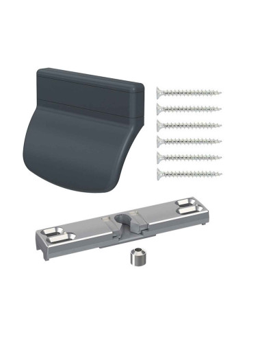zatrzask balkonowy Medos Aluplast/Wital/Decco z pochwytem PCV RAL 7016