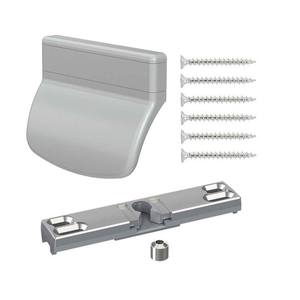 zatrzask balkonowy Medos Aluplast/Wital/Decco z pochwytem PCV RAL 7035
