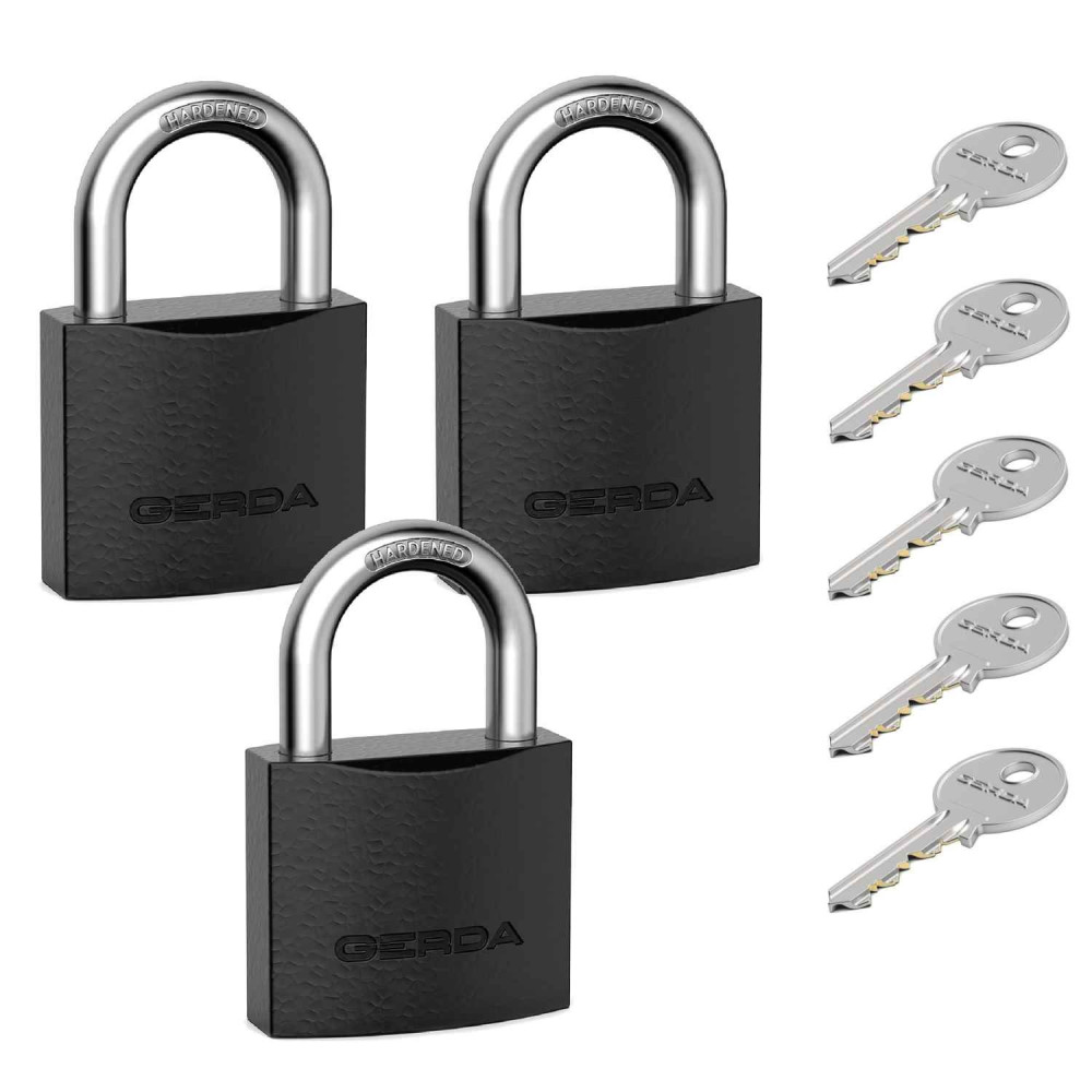 kłódki Gerda Iron Line KZZS S40 - 3 szt