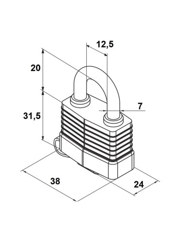kłódka Gerda Aqua Modus KSM S35A