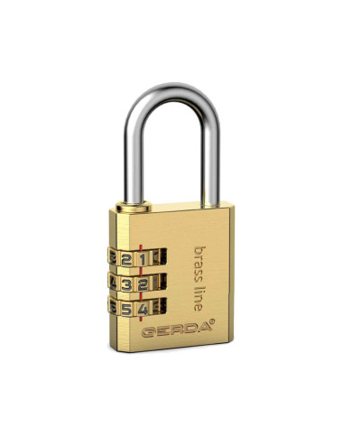 kłódka szyfrowa Gerda Brass Line KMS S20
