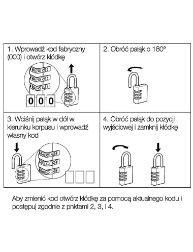 kłódka szyfrowa Gerda Brass Line KMS S20