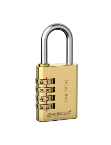 kłódka szyfrowa Gerda Brass Line KMS S30