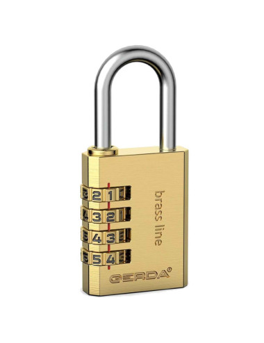 kłódka szyfrowa Gerda Brass Line KMS S40