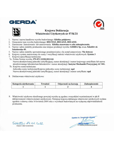 kłódka Gerda HSS 531