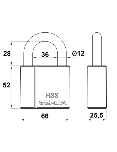 kłódka Gerda HSS 631