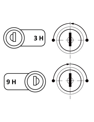 zamek Euro-Locks 0202037/28772 system jednego klucza, na klucz nr 827