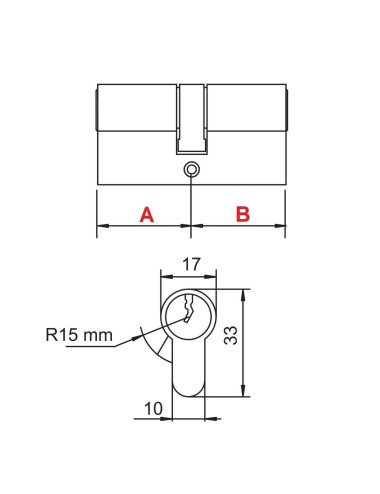 wkładka Yeti WY z gałką mosiądz