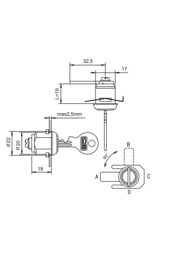 zamek Lob ZKP41 zabierak A1