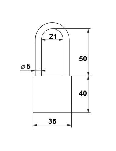kłódka Lob K351 system jednego klucza