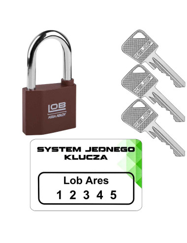 kłódka Lob KZ51 system jednego klucza