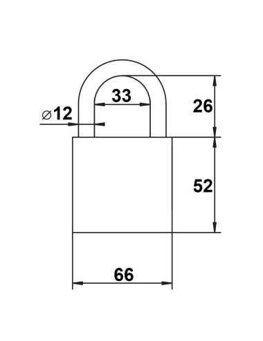 kłódka Lob KW01 system jednego klucza