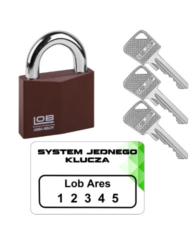 kłódka Lob KW01 system jednego klucza