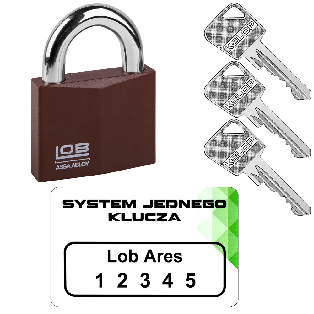 kłódka Lob KW01 system jednego klucza