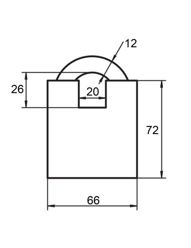kłódka Lob KW02 system jednego klucza