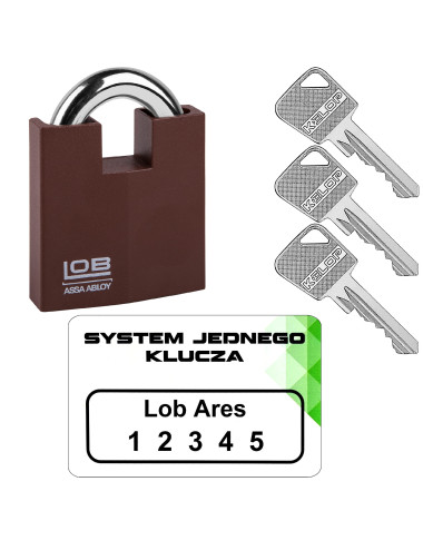 kłódka Lob KW02 system jednego klucza