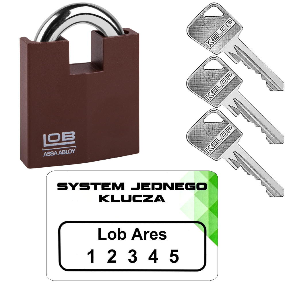 kłódka Lob KW02 system jednego klucza