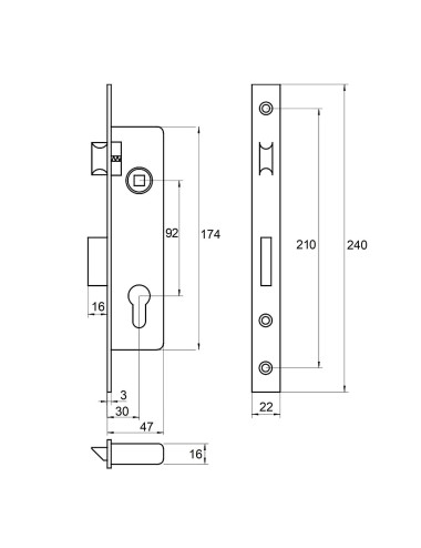 zamek Lob Z9230B-2K1