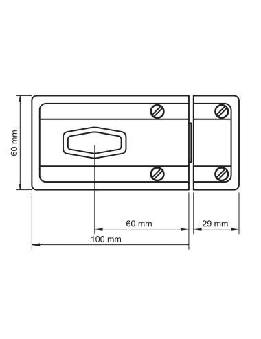 zamek nawierzchniowy Lob TC11 Taurus brązowy