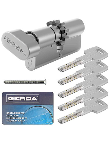 wkładka Gerda Evo G35/50Z z gałką i zębatką nikiel