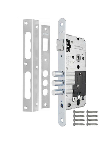 zamek trzpieniowy Gerda ZW1000M 90/50 na wkładkę, chrom