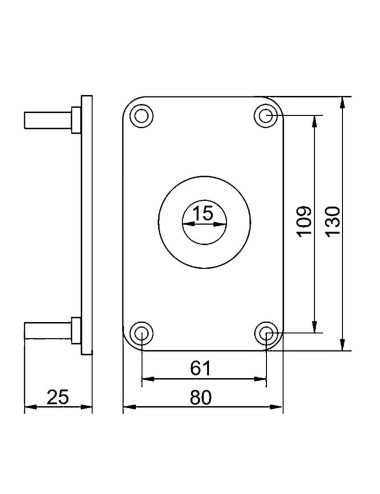 szyld wzmocniony do zamka Gerda Tytan ZX biały