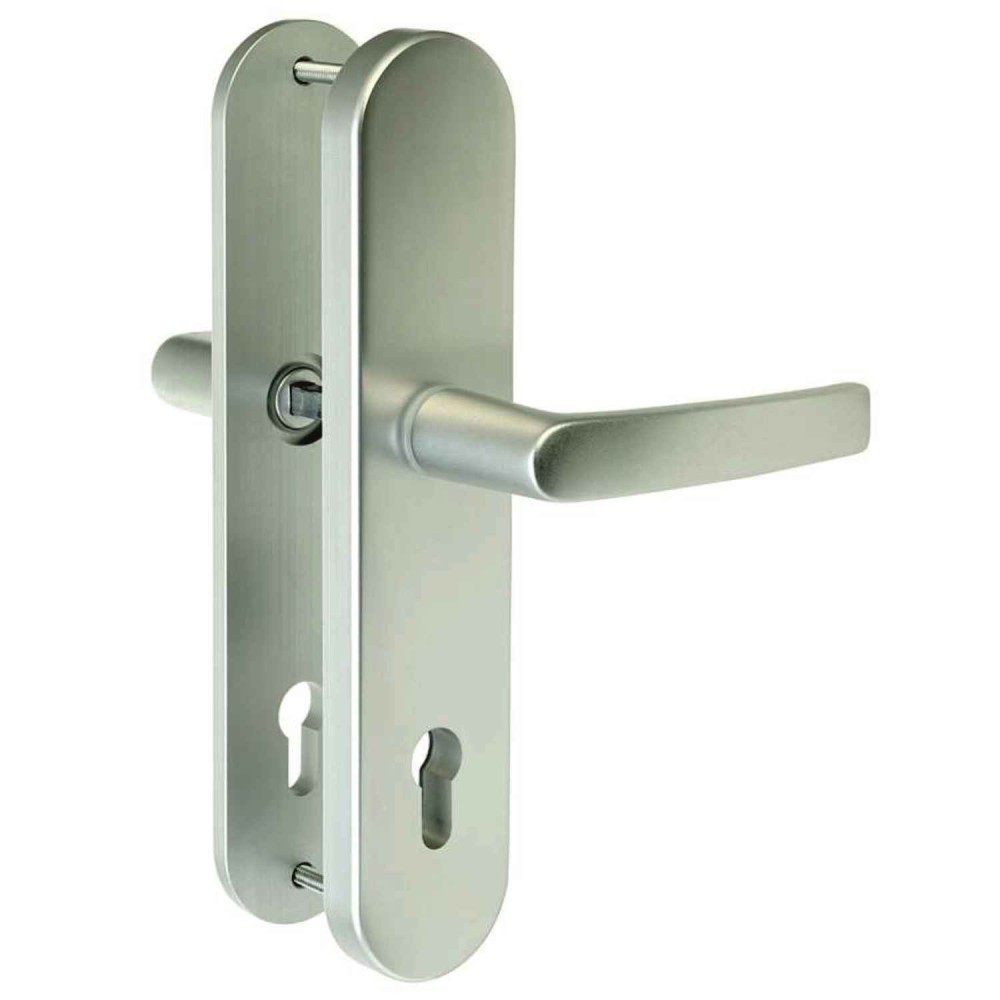 klamka Lob Herkules 2, 90 mm, F1 srebrna