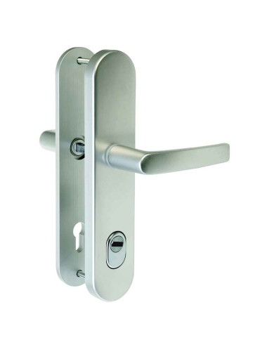 klamka Lob Herkules 2 XT, 72 mm, F1 srebrna