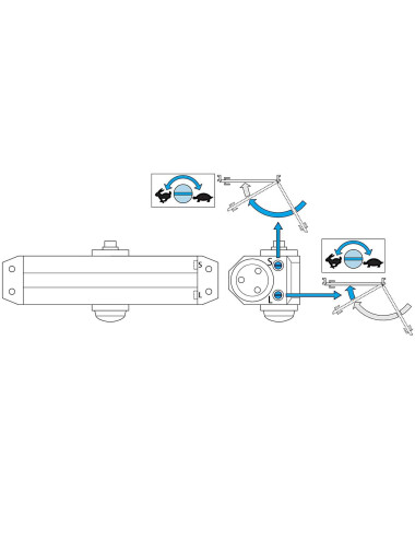 samozamykacz Assa Abloy DC110 regulacja