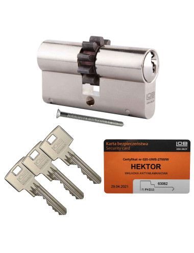 wkładka Lob Hektor z zębatką nikiel