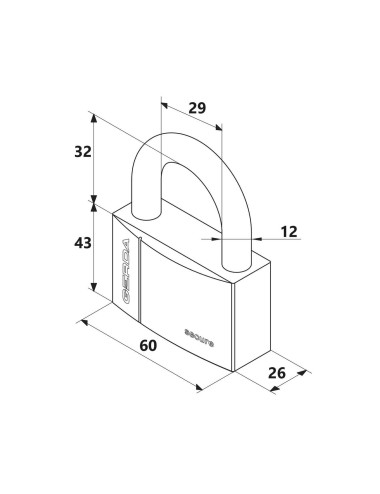 kłódka Gerda Secure KSWS S60