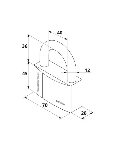 kłódka Gerda Secure KSWS S70