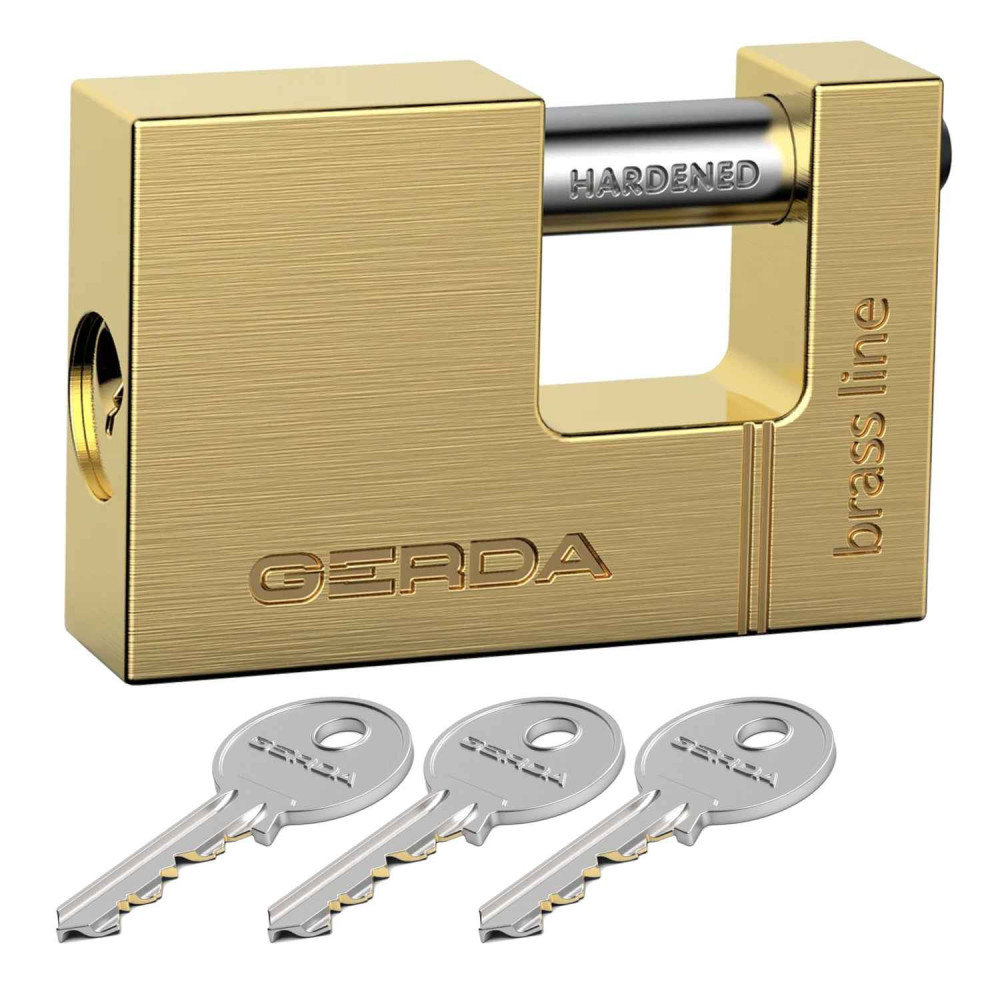 kłódka Gerda Brass Line KMT T6510A mosiężna trzpieniowa