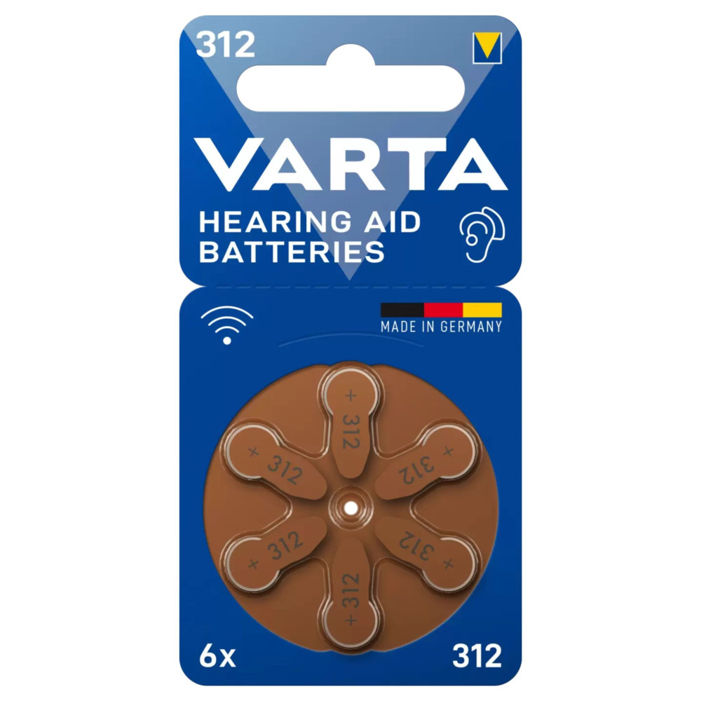 bateria słuchowa Varta Hearing Aid Batteries 312 - 6 szt