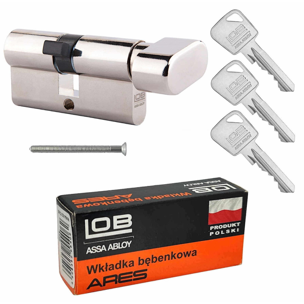 wkładka Lob Ares z gałką nikiel
