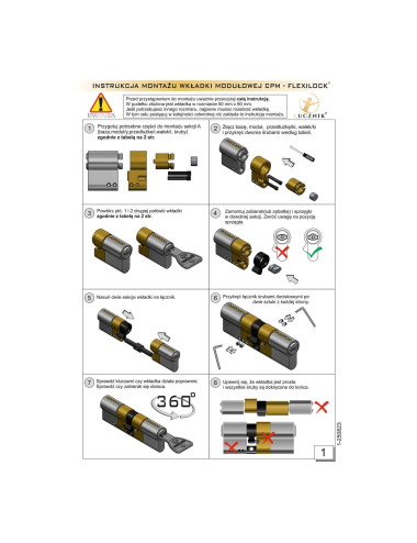 wkładka Łucznik CPM FlexiLock satyna