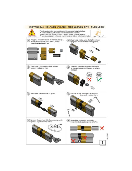 wkładka Łucznik CPM FlexiLock satyna