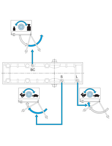 samozamykacz Assa Abloy DC140 z ramieniem antracyt, RAL 7016