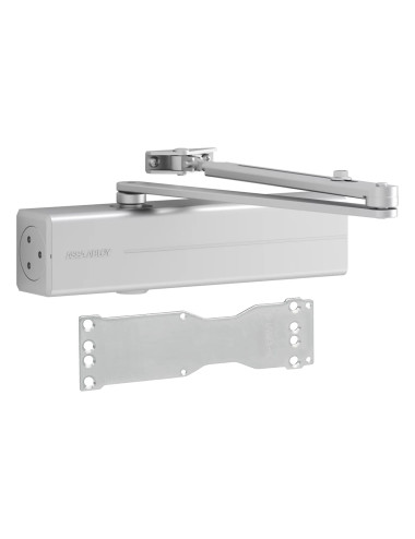 samozamykacz Assa Abloy DC300 z ramieniem L190 i płytką A120 srebrny