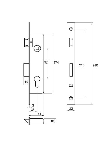 zamek Lob Z9235B-2K1