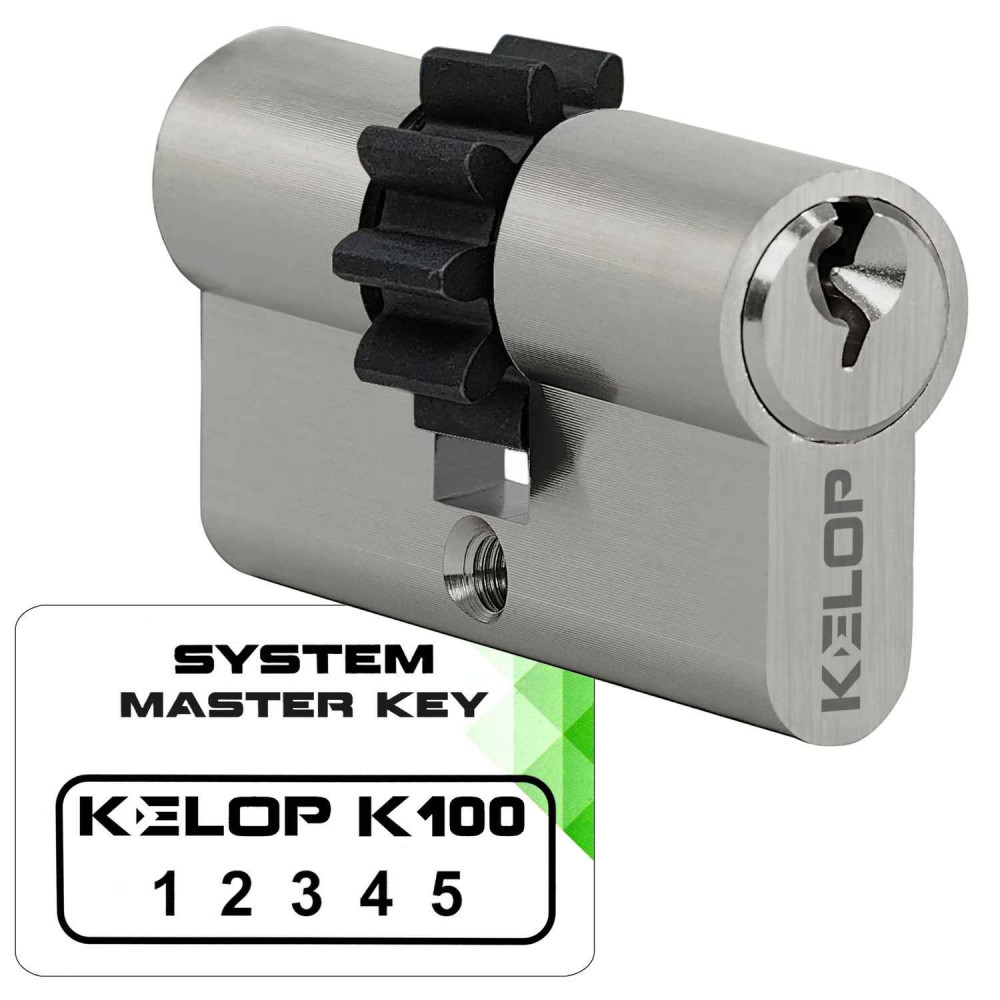 wkładka KELOP K100 z zębatką nikiel system master key