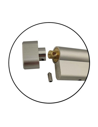 wkładka KELOP K100 z gałką i zębatką nikiel system master key