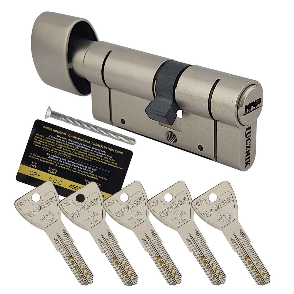 wkładka Łucznik CP Plus z gałką satyna