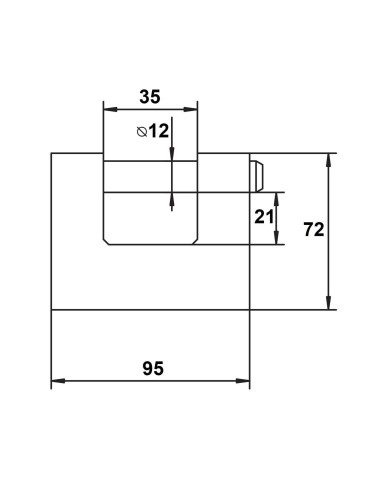 kłódka Lob KT05 trzpieniowa system jednego klucza