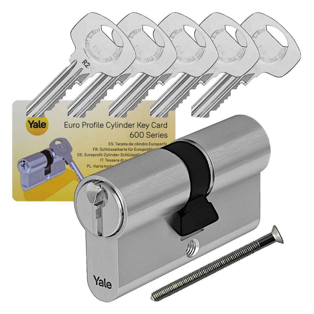 wkładka Yale Y600 30/30 z bezpiecznym sprzęgłem satyna