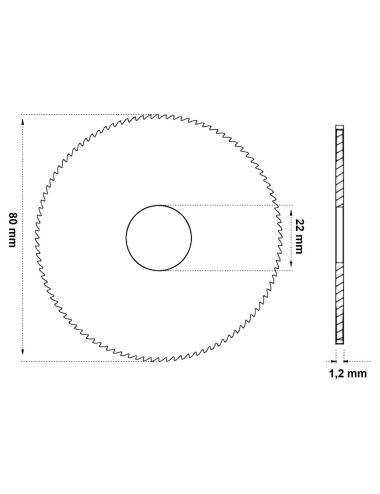 frez Raise HSS 80x1,2x22 -...